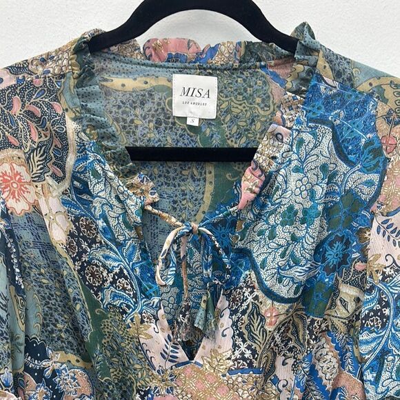 Elegant Multicolor Misa Los Angeles Maxi Dress - Picture 3 of 7